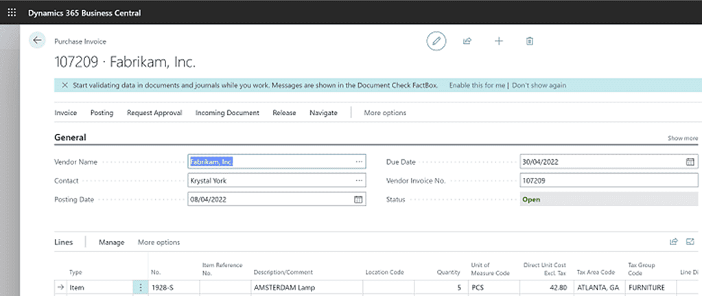 notification checking documents and journals while working